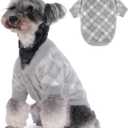 Dog Sweater, Sweaters for Small Dogs, Warm Soft Pet Clothes for Puppy, Medium Large Cat, Dogs Girl or Boy, Dog Shirt for Winter Christmas (Grey, X-Small)