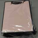 Yeaqee 24 Pack Metallic Paper Gift Bags with Handle and Tissue 9x7x3.1 Gold Foil Welcome Thank You Favor Bags Return Gifts for Wedding Mothers Graduation Bridesmaid Birthday(Light Pink and Black)