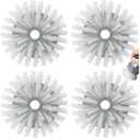 Palm Brush Refills for OXO Steel Soap Dispensing Dish Brush - 8 Pack Cleaning Replacement Brush Head for OXO Palm Brush(Grey)