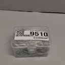 Hotop 60 Pieces 1.26 Inch Metal Drapery Curtain Rings Curtain Hanging Rings and 60 Pieces Metal Drapery Pin Hooks for Drapes Window Door Shower (Silver)