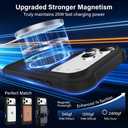 Designed for iPhone 17 Pro Max Case with Magnetic Stand [Military Drop Protection][Compatible with Magnet] Shockproof 17 Pro Max Phone Case with Ring Holder, Black