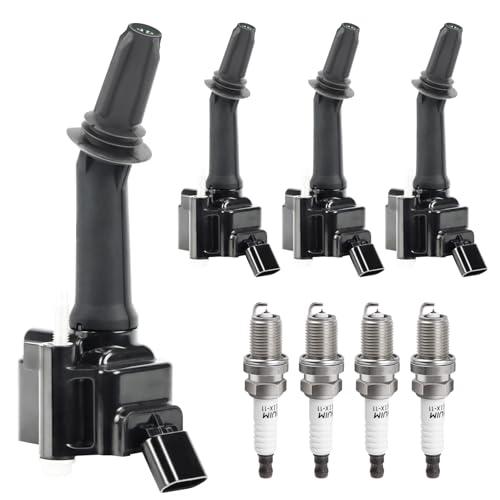 Ignition Coil Pack Spark Plug fit for Turbo L4 1.4 2016 2017 2018 2019 Chevy Cruze Buick Encore, L4 1.5 2016-2019 Chevy Malibu, 2018-2022 Equinox, 2018-2020 GMC Terrain UF802, Set of 4