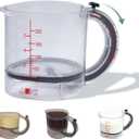 4 In 1 Adjustable Measuring Cup, 2026 New -Adjustable Measuring Cups With Handle,Up Cup Measuring Cup with Scraper-Style Seal Base, No Waste Design For Cooking And Bakings (1PCS)