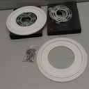 5" and 6" Recessed Can Light Conversion Kit 2-Pack, Light Fixture Upgrade, Pendant Light, Fan Compatible, Includes 7 Inch Decorative Plastic Medallion, White Finish