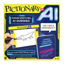 Mattel Games Pictionary vs. AI Family Game for Kids, Adults & Families Using Artificial Intelligence for 2 to 4 Players