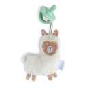 Itzy Ritzy Pacifier & Lovey Set - Includes Silicone Pacifier with Stuffed Animal Lovey - Detachable Plush Llama Binky Holder & Coordinating Mint Silicone Binky, Ideal for Ages 0 Months & Up (1 Count (Pack of 1))