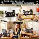 Leinuosen Senior 2026 Sign Graduation Decorations Black Wooden Frame with Tassel Holder for 2.5 * 3.5 Inch Photo 2026 Graduation Gift Grad Table Centerpiece for Senior Night Decor Grad Party Supplies