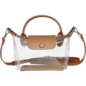 Clear Stadium Bag, Small Crossbody Bags, PVC Handbags, Clear Bag for Concerts, Sports Event