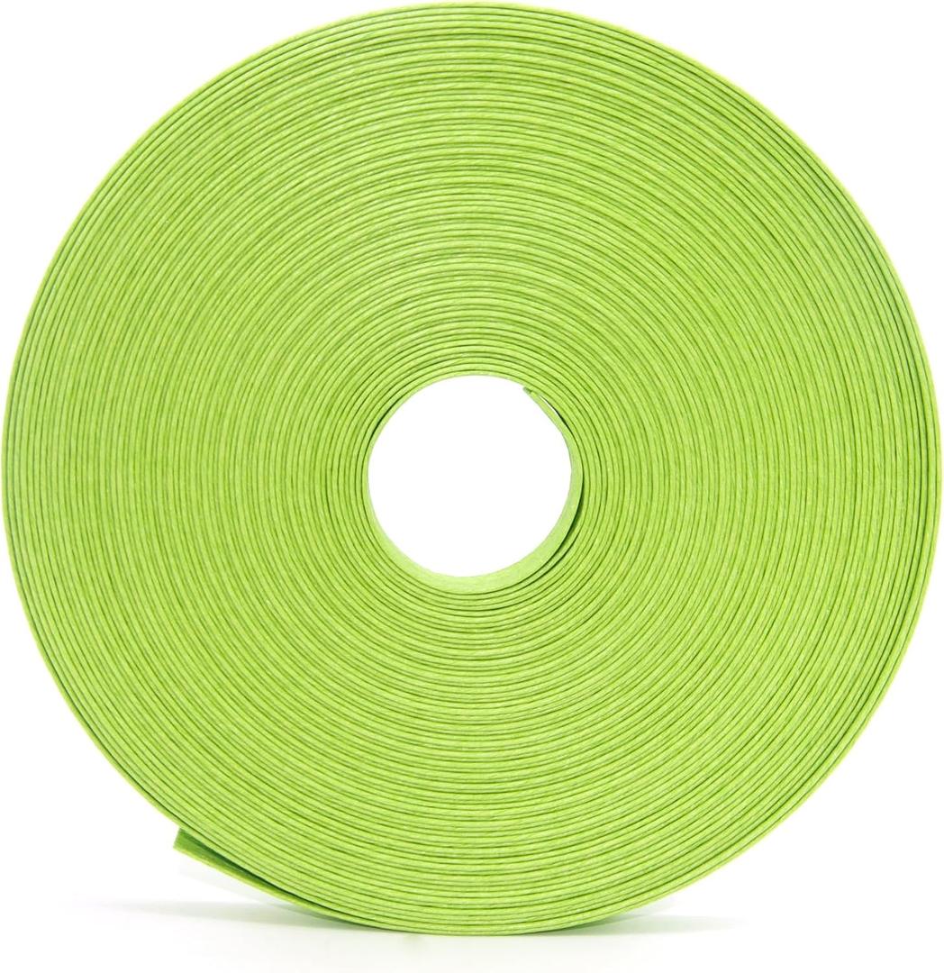65 ft Paper Rattan Cane, 0.6 Inch Weaving Cane Basket Making Supplies for Craft, DIY Home Kitchen Decoration (Green)