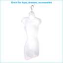 SSWBasics Female Mannequin Torso - Fits Women’s Sizes 5-10 - Molded, Shatterproof, 2 Pieces