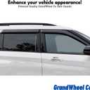 Window Deflectors Smoke Tinted Tape-On Side Window Vent Visor Deflectors Rain Guards Compatible with Toyota Grand Highlander 2024-2026 - 6 pcs. GW0809