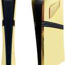 Cover Plates for PS5 Pro Digital Edition,Console Faceplate Replacement Shell Compatible with PlayStation 5 Pro Digital Edition (Gold)