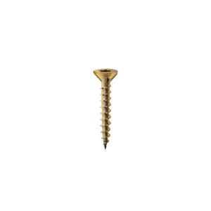 Nuvo Iron - #8 Construction Screw, 1-1/4", T25 Torx Head, Yellow Zinc Plating, 500 pcs/jar