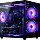 suevery Ryzen 5 16GB DDR4 512G SSD Gaming Desktop
6 cores up to 4.1 GHz | RGB Prebuilt Tower | Wi-Fi 6 Gamer for Student Home Office Black