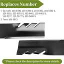 Mulching Blades 103-6396 Compatible with Turf Tracer 48" Deck | 103-6391 Mower Blades Compatible with Ex Mark Lazer Z, Vantage 48" | Replace 103-6401, 103-6381, 103-6401-S | 3-Pack