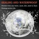 H6024 Super Vision Crystal Headlight, Halogen Sealed Beam Headlight, (7"" ROUND, 178MM) (110/130W), Replaces# H6024