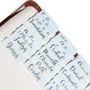 Idyllic Grace - Bible Tabs, Gold Foil Lettering, Bible Journaling, Study Tool, New and Old Testament, Christian, Catholic, Apocrypha, 90 Tabs, Indexing Tabs, Glossy Laminated, Durable - Mint to Be