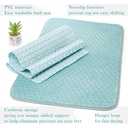 2 x Moss & Stone 2 Pcs Bath Mat Set Light Blue, Soft and Comfortable Bathroom Rug + Shower Mat Non Slip, Bathtub Mat with Suction Cups, Water Absorbent.