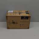 Ceiling Fan 36'' for Small Room: Matte White Modern Fans with Light Remote Control - Reversible Quiet DC Motor Dimmable with 6 Speeds for Dorm Room Bedroom Indoor Outdoor Use