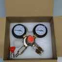 CO2 Regulator Beer Regulator CGA-320 Kegerator Regulator CO2 Beer Keg Regulator with 0-55PSI Working Pressure,CO2 Keg Pressure Regulator for Home Brewing (Single Output)