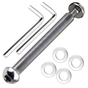 M8 8mm x 28mm-86mm 8.8 Grade Carbon Steel Axle Allen Screw Bolt Set for Front Rear 2 3 4 Wheel Stunt Scooter Dash Teen/Adult Kick Scooter-800+lb Capacity (80mm)