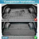 Mixsuper Liner Truck Bed Mat for Dodge Ram 1500 2019-2026 & 2019-2024 1500 Classic, Only for 5.7ft Bed, All Weather Bed Liner TPE Durable Odorless Black
