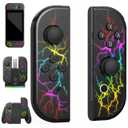 GLOWANT Replacement for Switch Controller Work with Switch 1/Lite/OLED,Left/Right Gamepad with Dual Vibration,6-Axis Gyro,Wake-Up,Anti-Slip grip and Joystick