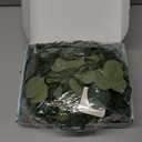 Dolicer 2 Packs 6FT Artificial Eucalyptus Garland with LED Light String, Faux Greenery Garland Hanging Fake Silver Dollar Eucalyptus Leaves Vines for Wedding Backdrop Arch Table Wall Party Home Decor