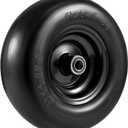 11x4.00-5" Lawn Mower Tire on Wheel Flat Free 2 PCS, 3/4" or 5/8" Bearing, Solid Mower Wheel for Residential and Commercial 3.4"-5" Centered Hub, Zero Turn Mower Front Tires