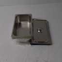 HOIGON 4 Pack 1/3 Size Steam Table Pans with Lids, 4 Inch Deep Stainless Steel Hotel Pans for Buffet, Restaurants, Catering