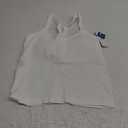 White Top Razorback Padded Strappy Sports Bras Medium Support Yoga Bra with Removable Cups Medium