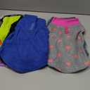 Reginary 10 Pack Medium Dog Sweaters Fleece Pet Dog Clothes with Leash Ring Soft Warm Winter Puppy Plaid Shirt(Stylish)