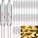 200 Pcs Mini Christmas 2.5 Volt Replacement Light Bulbs Christmas Tree Lights String Lights Replacement Bulbs for Indoor/Outdoor Christmas Lights Decor Home Xmas Tree