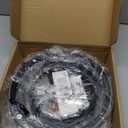 Modern Led Ceiling Light Fixtures with Remote Control, Dimmable Flush Mount Ceiling Light for Bedroom, Living Room, Dining Room, Kitchen (Black, 3000K-6500K)