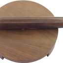 Wooden Rolling Pin Rolling Board Roti Maker Wooden Chakla Belan Handmade Kitchen Item Rolling Pin Board Roti Maker Phulka Maker Rolling Round Chapati Maker For Home And Kitchen
