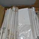 Record Player Stand with Vinyl Storage, Record Player Table with Record Storage 200 Albums, Turntable Stand with Record Holder Vinyl Display Shelf, Record Cabinet Media Stereo (Two-side storage-White&Grey)