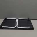 Ruxury Foldable Lap Desk Laptop Stand Bed Desk Table Tray, Breakfast Serving Tray, Portable & Lightweight Mini Table, Lap Tablet Desk for Sofa Couch Floor - Black (Medium)