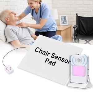 Chair Sensor Pad & Pager for Elderly Dementia Patients Caregiver Bed Alarm with 13.5" x 13.5" Motion Sensor Pad Fall Prevention for Elderly (Chair Pad)