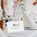 CLEVER SIGNS Reserved Table Signs, Pack of 25, for Weddings, Receptions, Christmas, Events, 4x6 Inch Reservation Cards