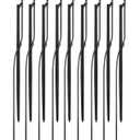 Drip Irrigation Micro Spray Emitter on 20 inch Stake with 1/4" Tubing and Barbed Coupler 180 Half Circle Pattern, 8.5 Spraying Distance