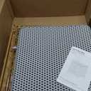 Cat Litter Box Enclosure - Rattan Cat House with Metal Feet, Litter Mat Included, 18.5x20.4x23.2 Inches, Natural