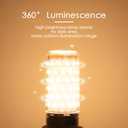 E12 LED Corn Light Bulbs,12W Warm Light 3000K, Equivalent to 100W E12 Halogen Bulbs,AC 110-220V, 360 Beam Angle,Small Edison Screw SES LED Corn Lamp, Not Dimmable, Pack of 4