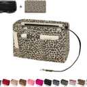 ZTUJO Purse Organizer Insert, Felt Bag Organizer with Metal Zipper, Handbag & Tote Shaper, For Speedy Neverfull Tote, Slender Medium