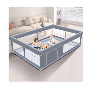 Baby Playpen Play Pens for Babies and Toddlers Baby Fence Baby Play Yards for Indoor & Outdoor with Breathable Mesh Anti-Fall Playpen