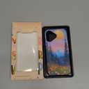 for iPhone 17 Case, Wireless Charging Compatible,Dual-Layer Protection with Stylish Wildflower Design, Soft Silicone + Hard Shell, Cute Phone Cover for Women - Twilight Mountain Floral