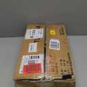 TUTOTAK Narrow Side Table, Small End Table with Charging Station, Nightstand with Fabric Basket, Bedside Table for Small Space, Livingroom, Bedroom Black TB01BK095