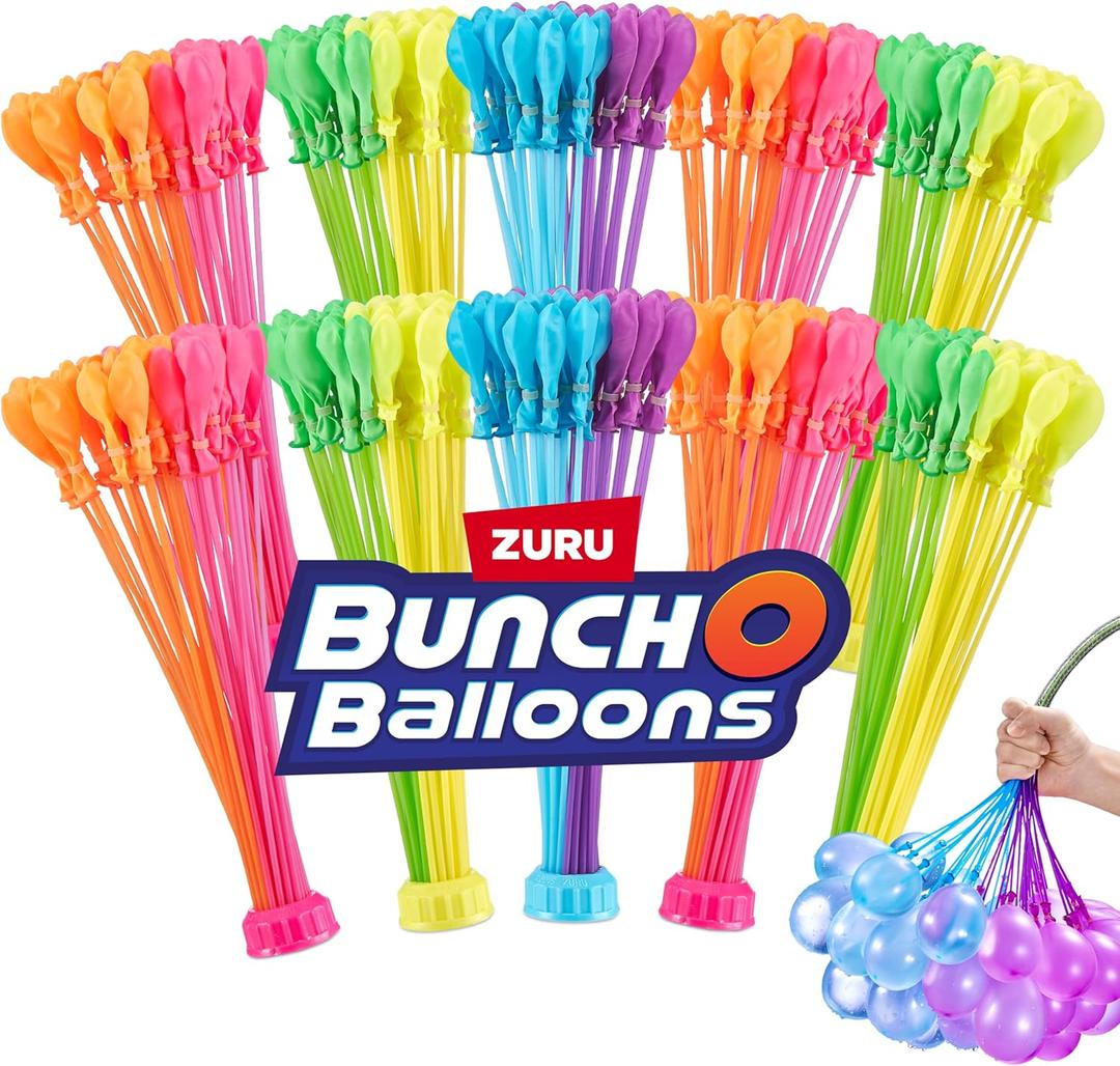 Original Bunch O Balloons Tropical Party 330+ Rapid-Filling Self-Sealing Water Balloons 10 count, pack of 1 by ZURU Water Balloon for the Whole Family, Kids, Teens and Adults