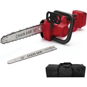 Mini Chainsaw Cordless Milwaukee 18V Battery, Brushless Electric Chainsaw 12"/ 10" with Auto Oiler & Security Lock, for Tree Trimming, Branch Wood Cutting (Tool Only)