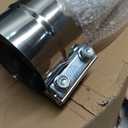 4 Inch Exhaust Pipe, 4'' Stainless Steel Straight Exhaust Pipe, 30" Length 4'' Muffler Replacement Pipe with Two Lap Joint Band Clamps