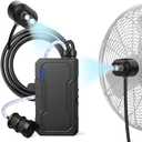 Portable Misting System with Water Pump, 6000mAh Outdoor Misters for Outside Patio, Magnetic Water Cooling Fan Misters Set for Patio, Industrial Fan, Canopy, Sports, Greenhouse, Beach, Dugout, Camping
